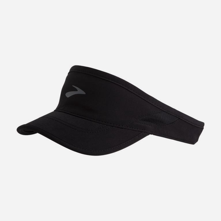 Brooks Chaser With Sweatband Hombre Visor - Negros (2703STLEV)